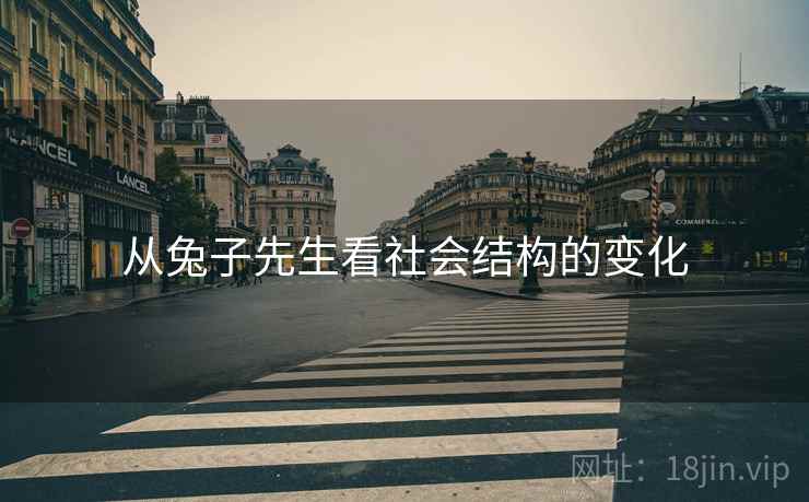 从兔子先生看社会结构的变化