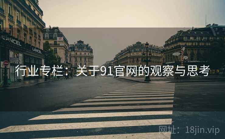 行业专栏：关于91官网的观察与思考