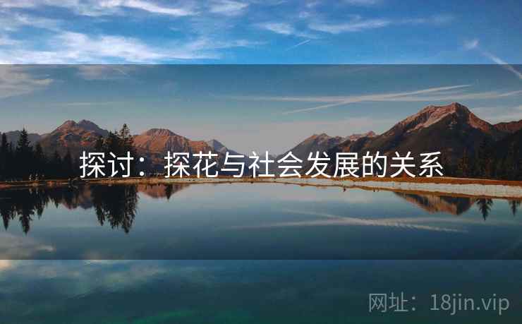 探讨:探花与社会发展的关系