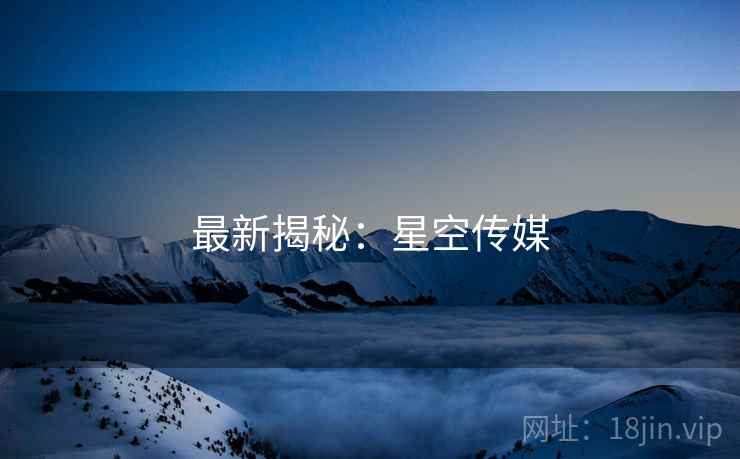 最新揭秘:星空传媒