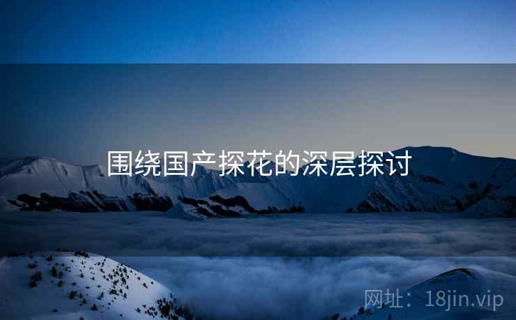 围绕国产探花的深层探讨