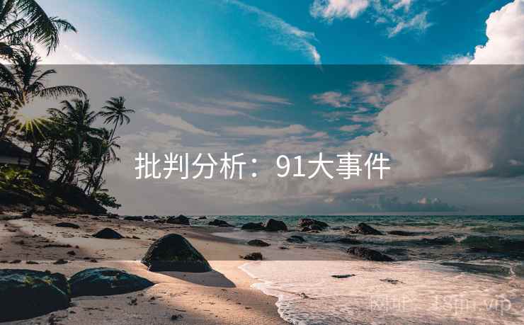 批判分析:91大事件